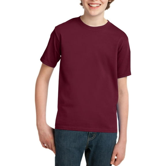 JustBlanks Youth Short Sleeve Crewneck Cotton T Shirt