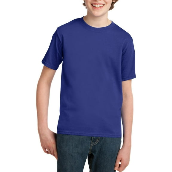 JustBlanks Youth Short Sleeve Crewneck Cotton T Shirt
