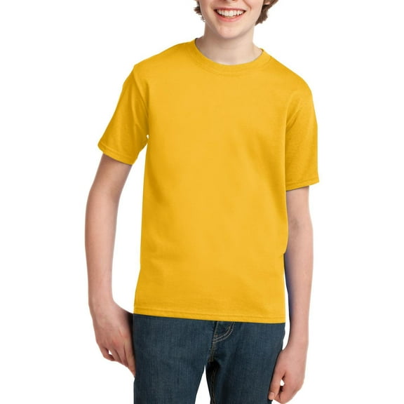 JustBlanks Youth Short Sleeve Crewneck Cotton T Shirt