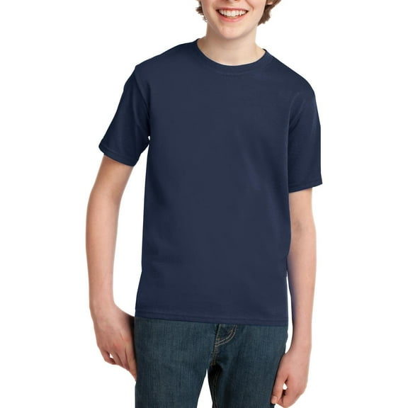 JustBlanks Youth Short Sleeve Crewneck Cotton T Shirt