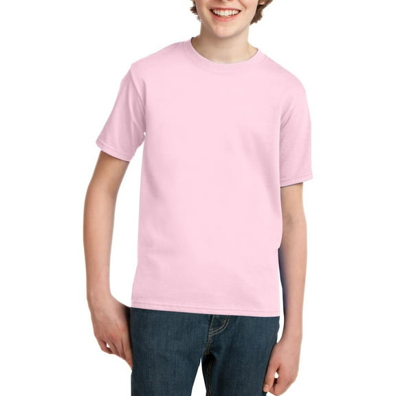 JustBlanks Youth Short Sleeve Crewneck Cotton T Shirt