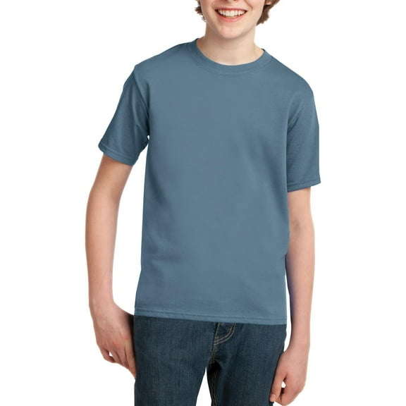 JustBlanks Youth Short Sleeve Crewneck Cotton T Shirt