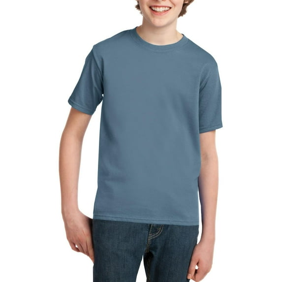 JustBlanks Youth Short Sleeve Crewneck Cotton T Shirt