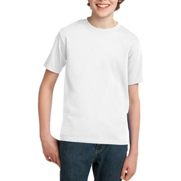 JustBlanks Youth Short Sleeve Crewneck Cotton T Shirt