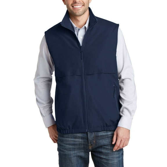 JustBlanks Reversible Charger Vest with Wind Resistant Shell Fleece Lining