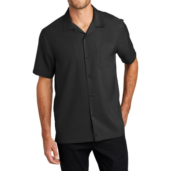 JustBlanks Short Sleeve Performance Work Shirt Moisture Wicking Quick Dry Stain Resistant Staff Uniform