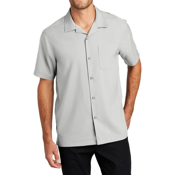 JustBlanks Short Sleeve Performance Work Shirt Moisture Wicking Quick Dry Stain Resistant Staff Uniform