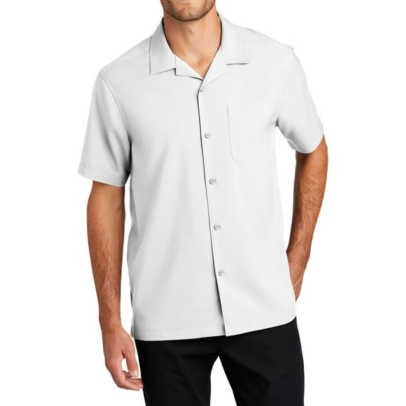 JustBlanks Short Sleeve Performance Work Shirt Moisture Wicking Quick Dry Stain Resistant Staff Uniform