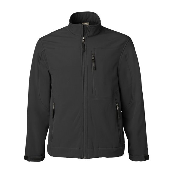 Just Blanks Soft Shell Jacket Wind And Water-Resistant Internal Right Chest Pocket, Black, 3XL