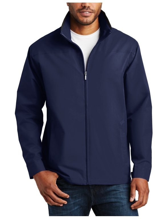 Just Blanks Successor Jacket Stowaway Hood In Cadet Collar With Hook And Loop Closure, True Navy, 4XL