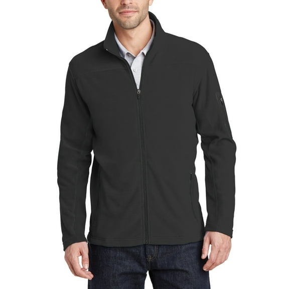 JustBlanks Mens Midweight Polyester Microfleece Full Zip Jacket with Long Sleeves Stand Collar