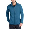 thumbnail image 1 of JustBlanks Mens Full Zip Fleece Sweater Jacket 100 Polyester Stand Collar Long Sleeves, 1 of 1