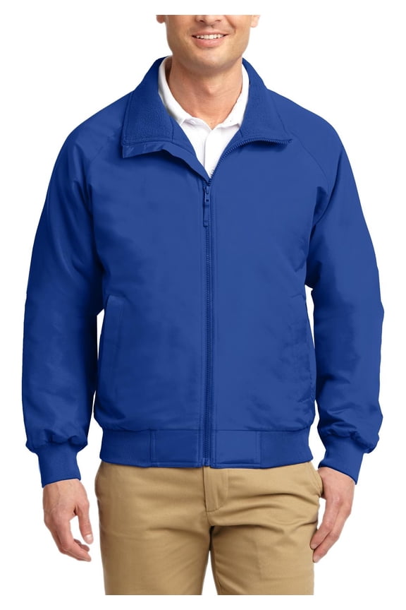 Tall Lightweight Bomber Jacket with Insulated Sleeves Water Resistant Polyester Shell