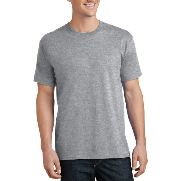 JustBlanks Mens Tall Fit Cotton Short Sleeve Crewneck Solid Colors Extended Length T Shirt