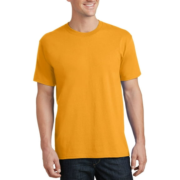 JustBlanks Mens Tall Fit Cotton Short Sleeve Crewneck Solid Colors Extended Length T Shirt