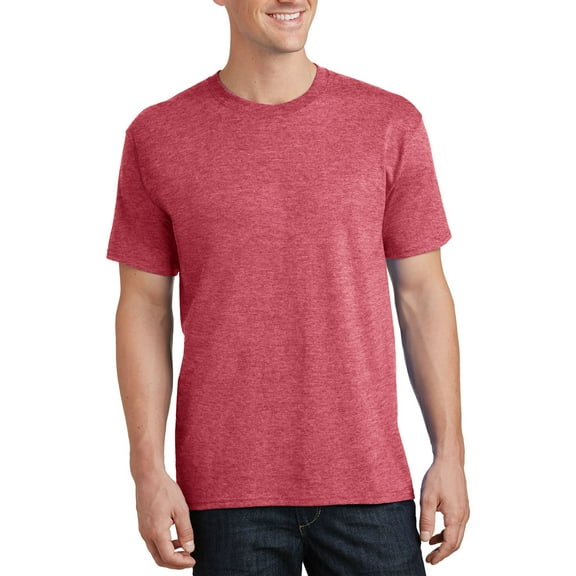 Just Blanks Tall Core Cotton Tee Special Care Must Be Taken Throughout The Printing Process, Heather Red, 4XLT