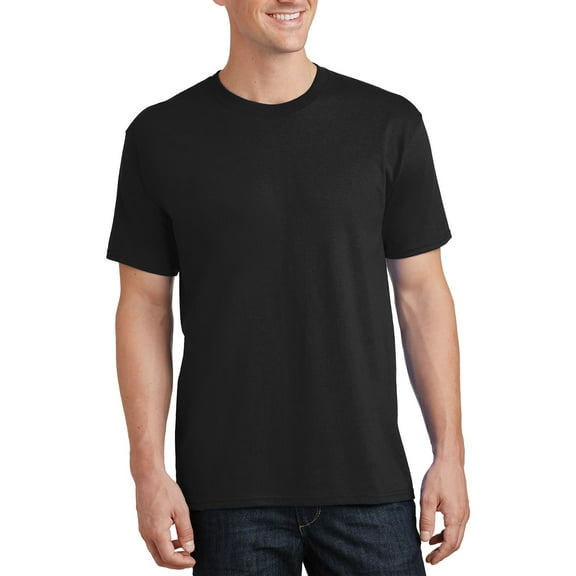 JustBlanks Mens Tall Fit Cotton Short Sleeve Crewneck Solid Colors Extended Length T Shirt