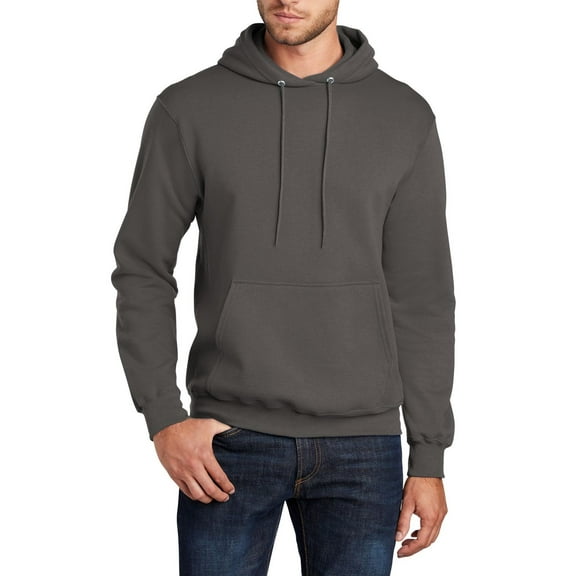 JustBlanks Tall Fleece Pullover Hoodie Cotton Poly Blend Long Sleeves Front Pocket Sweatshirt