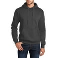 thumbnail image 1 of Just Blanks Tall Core Fleece Pullover Hooded Sweatshirt, Dark Heather Grey, 4XLT, 1 of 1