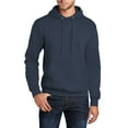 thumbnail image 1 of Just Blanks Tall Core Fleece Pullover Hooded Sweatshirt, Navy, 4XLT, 1 of 1