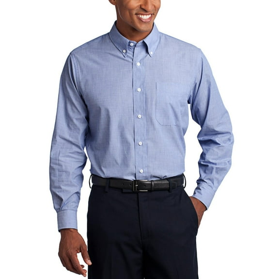 JustBlanks Crosshatch Easy Care Shirt Beautiful Two Color Weave