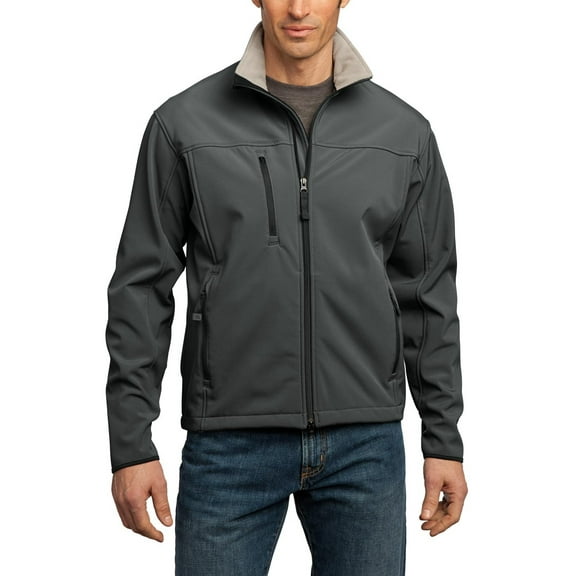 JustBlanks Tall Glacier Soft Shell Jacket Stretch Woven Polyester Blend with Microfleece Lining