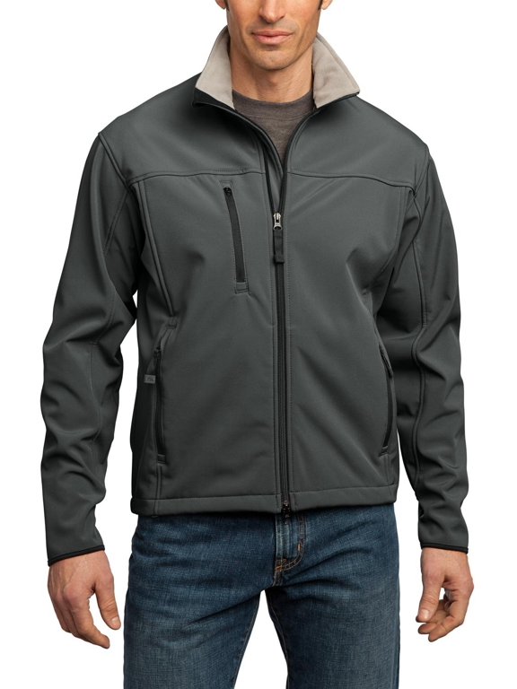Tall Glacier Soft Shell Jacket Stretch Woven Polyester Blend with Microfleece Lining