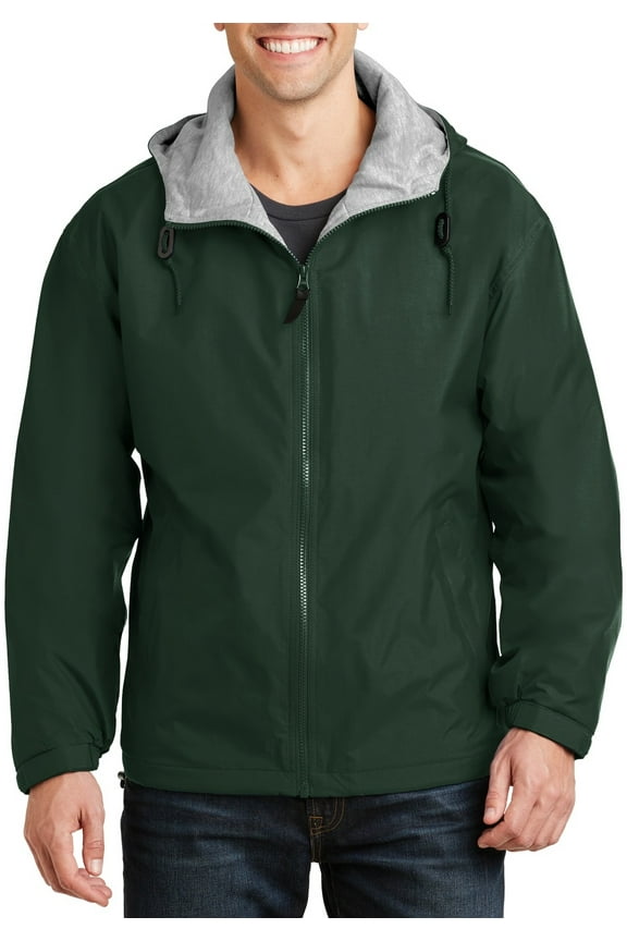 Lightweight Team Jacket with Polyester Sweatshirt Fabric Hood Lining