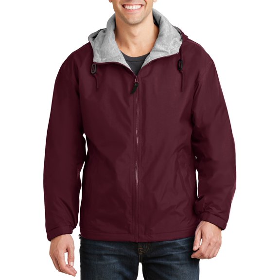 JustBlanks Lightweight Team Jacket with Polyester Sweatshirt Fabric Hood Lining