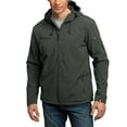 thumbnail image 1 of JustBlanks Textured Hooded Soft Shell Jacket with Water Resistant Film Insert, 1 of 1