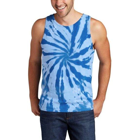 JustBlanks Tie Dye 100 Cotton Sleeveless Crew Neck Casual Summer Tank Top