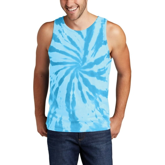 JustBlanks Tie Dye 100 Cotton Sleeveless Crew Neck Casual Summer Tank Top
