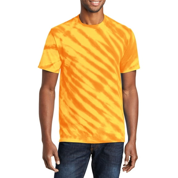 JustBlanks Tiger Stripe Tie Dye 100 Cotton Crew Neck Short Sleeve T-Shirt