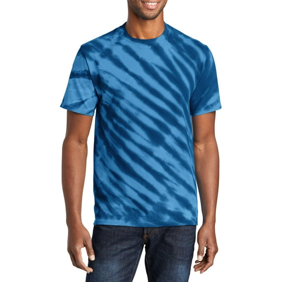 JustBlanks Tiger Stripe Tie Dye 100 Cotton Crew Neck Short Sleeve T-Shirt