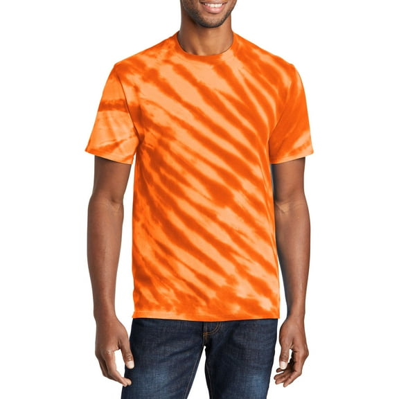 JustBlanks Tiger Stripe Tie Dye 100 Cotton Crew Neck Short Sleeve T-Shirt