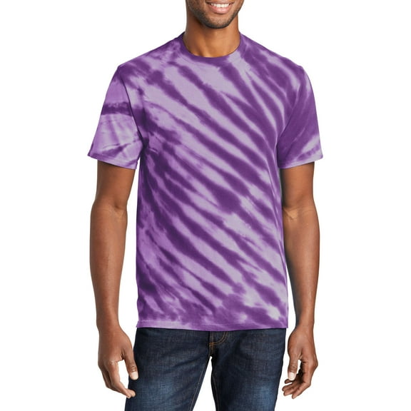 JustBlanks Tiger Stripe Tie Dye 100 Cotton Crew Neck Short Sleeve T-Shirt