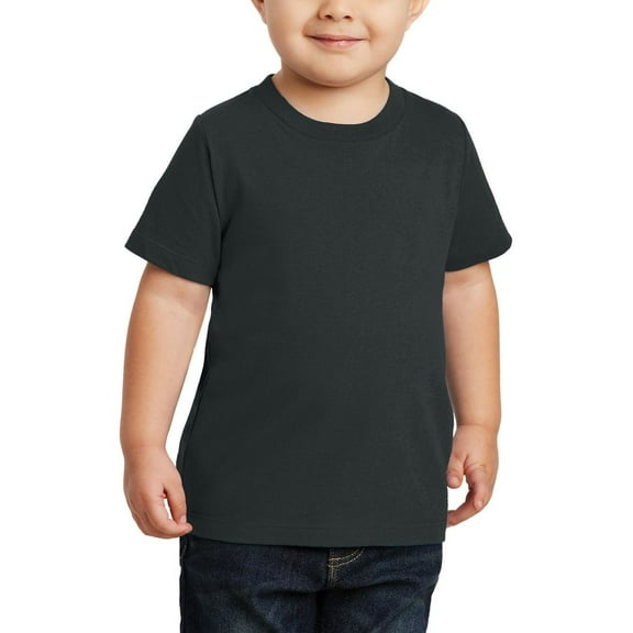 JustBlanks Toddler Short Sleeve Cotton Blend Crewneck T Shirt