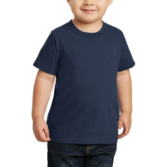 Just Blanks Toddler T-Shirt – Soft, Durable, Comfortable Cotton Tee for Kids, Team Navy, 4T