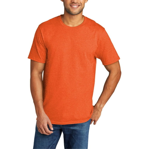 JustBlanks Tri-Blend Soft Lightweight T Shirt Polyester Cotton Rayon Short Sleeve Ribbed Crew Neck