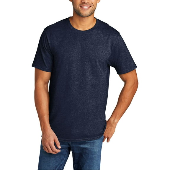 JustBlanks Tri-Blend Soft Lightweight T Shirt Polyester Cotton Rayon Short Sleeve Ribbed Crew Neck