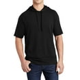 thumbnail image 1 of JustBlanks Mens Tri Blend Short Sleeve Pullover Hoodie with Moisture Wicking Fleece Fabric, 1 of 1