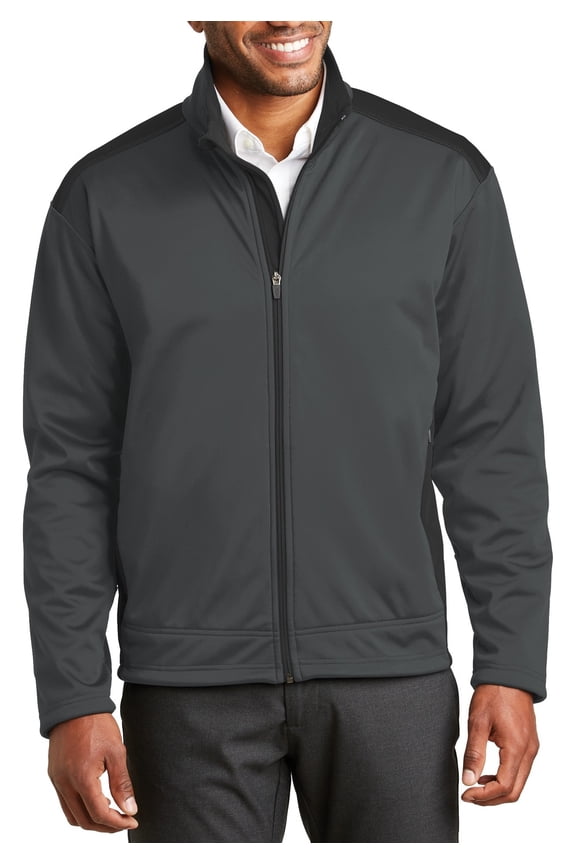 Two Tone Soft Shell Jacket Water Resistant Breathable Adjustable Hem