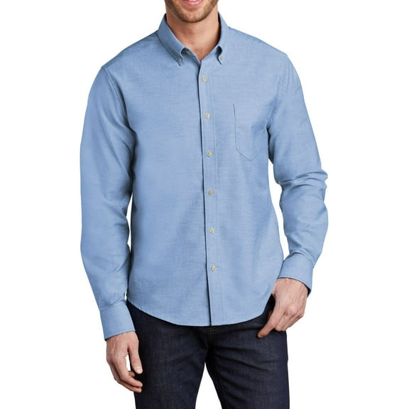 JustBlanks Mens Untucked Fit SuperPro Oxford Shirt Wrinkle Resistant Button Down Collar Short Sleeve