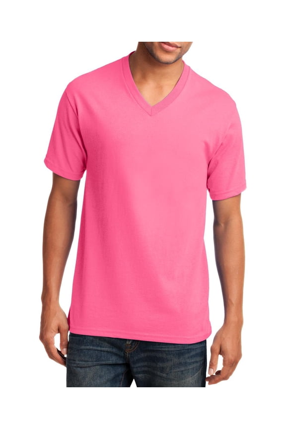 Essential V Neck Tee Cotton Shirt for Casual Wear