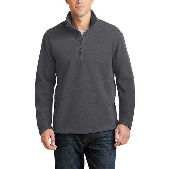 JustBlanks Value Fleece 1 4 Zip Pullover Polyester Stand Collar Long Sleeve Lightweight Warm Layer