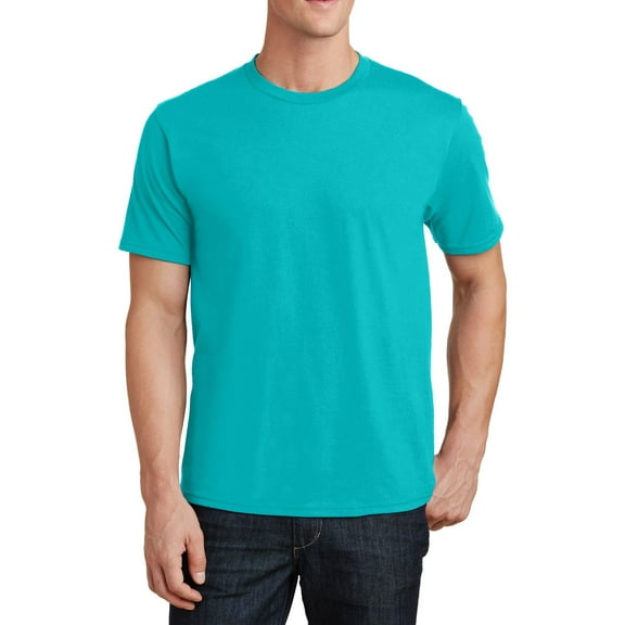 Just Blanks Value T-Shirt Soft, Comfortable, Durable Cotton Tee for Everyday Wear, Bright Aqua, 4XL