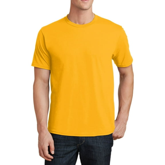 Just Blanks Value T-Shirt Soft, Comfortable, Durable Cotton Tee for Everyday Wear, Bright Gold, 4XL