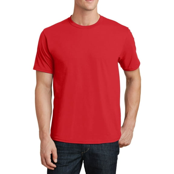 Just Blanks Value T-Shirt Soft, Comfortable, Durable Cotton Tee for Everyday Wear, Bright Red, 5XL