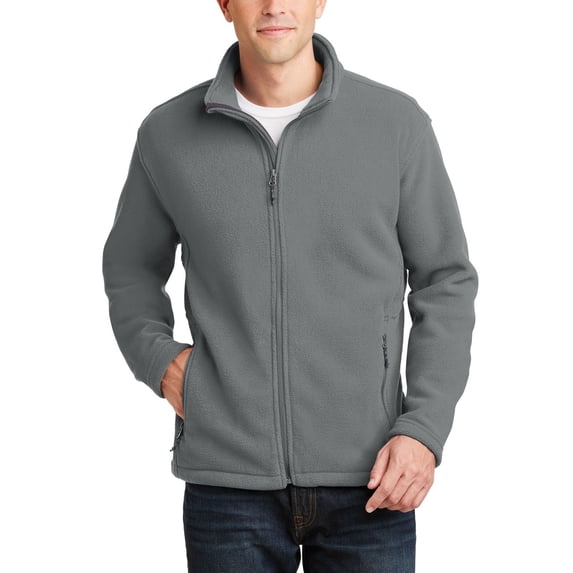 JustBlanks Value Fleece Jacket with Twill Taped Neck Adjustable Hem 100 Polyester Multiple Colors