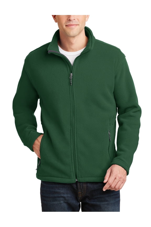 Value Fleece Jacket with Twill Taped Neck Adjustable Hem 100 Polyester Multiple Colors